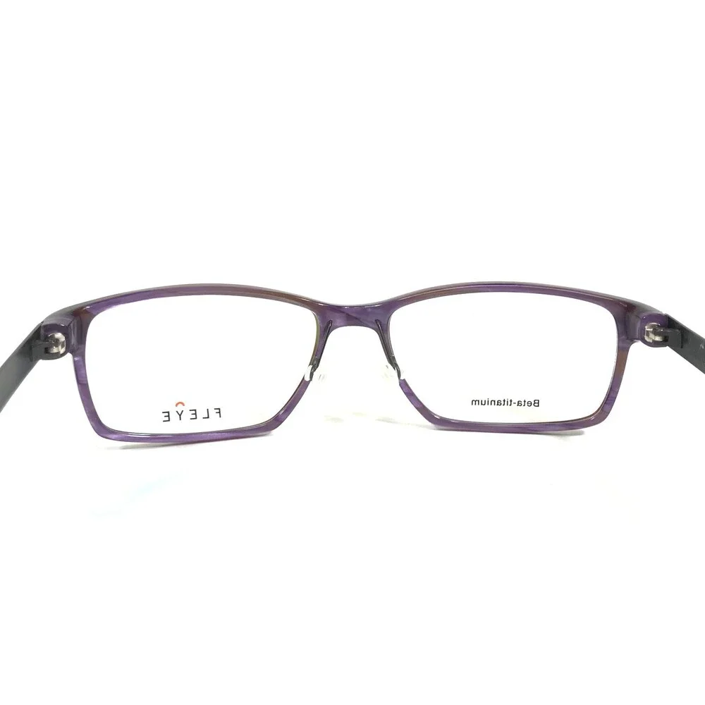 Fleye Eyeglasses Frames Holme Col.565 Purple Grey Square Full Rim 56-19-143